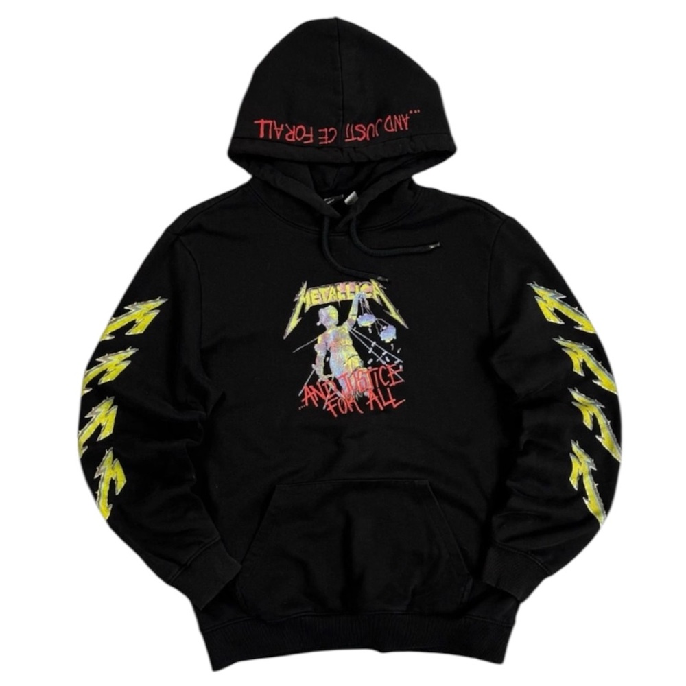 Metallica x H&M "And Justice For All" 1988 Album Graphic Hoodie in Black Men’s S